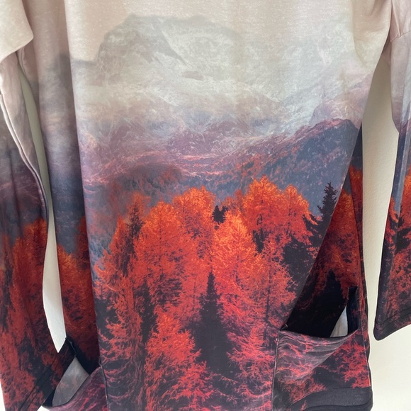 Exclusive Forest Print Long Sleeve Top - Picture 3 of 6